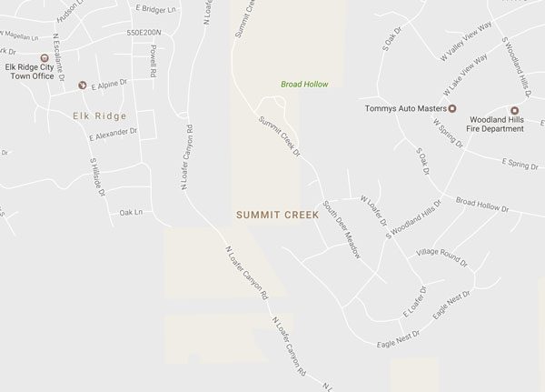 Google Map Summit Creek Utah